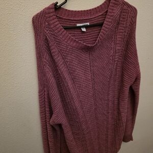 Sonoma Women's Crew Neck Sweater in Rich Mauve